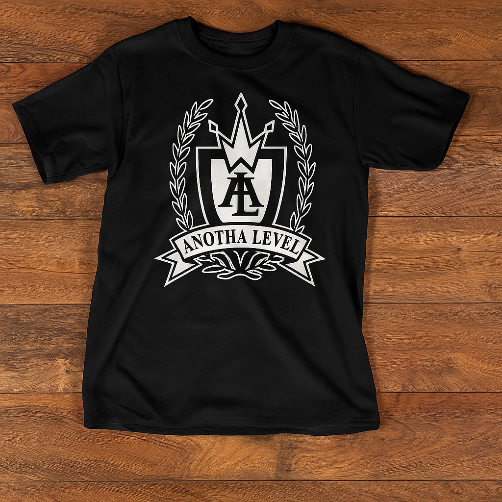 Black AL original logo tee