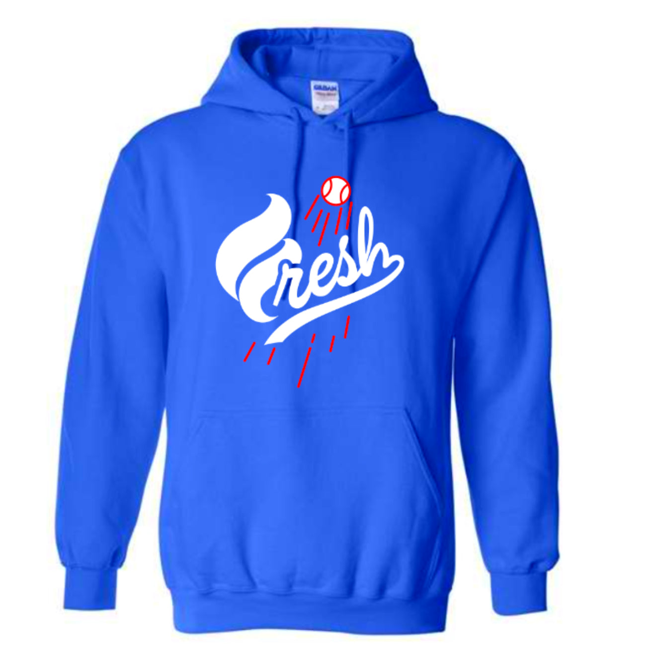 Fresh Baseball Hoodie – Royal Blue