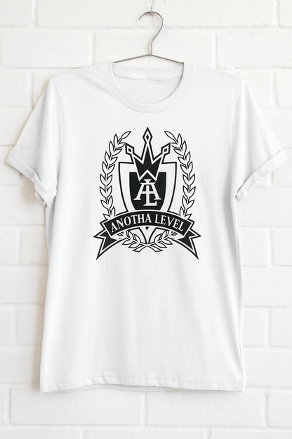 White AL original logo tee