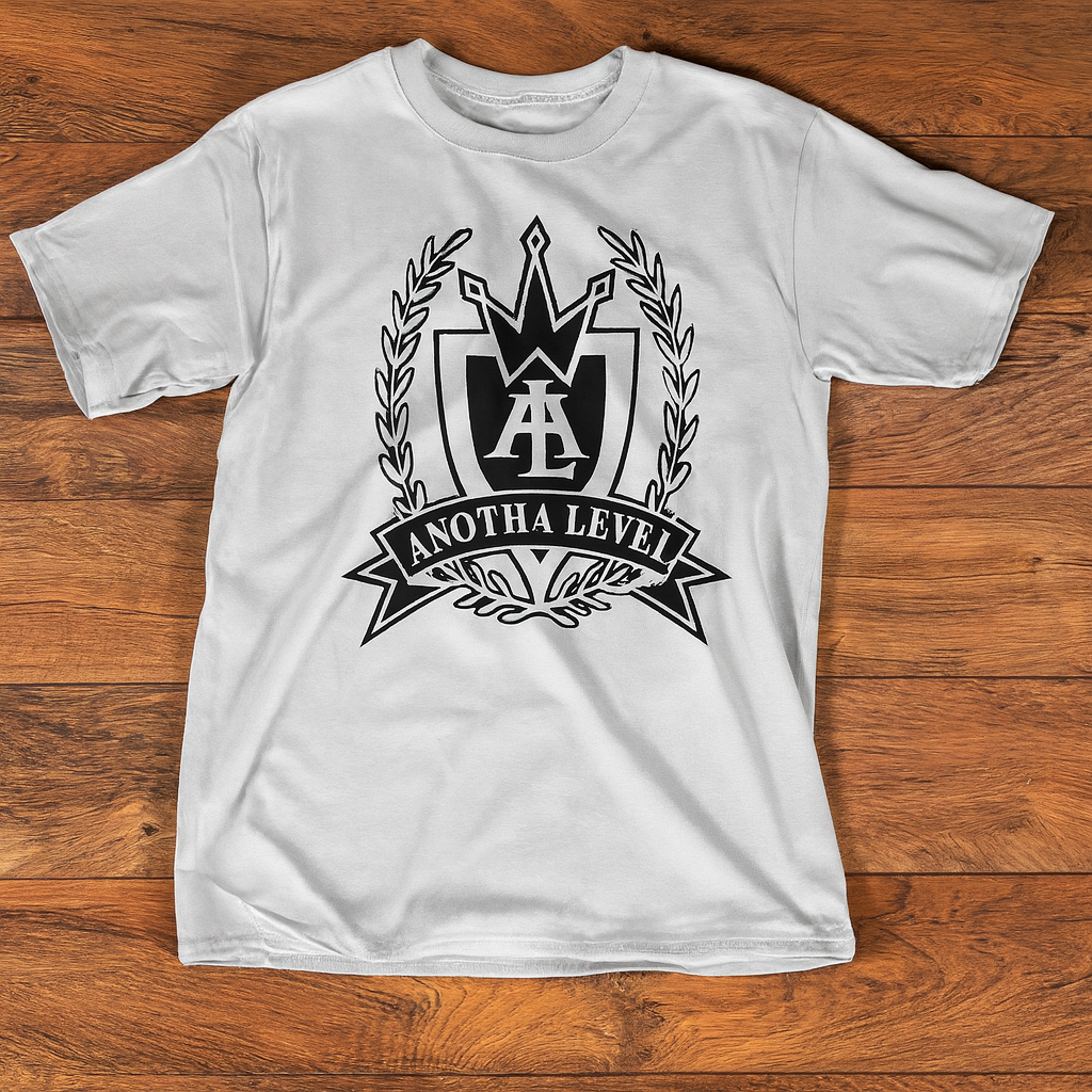 White AL original logo tee