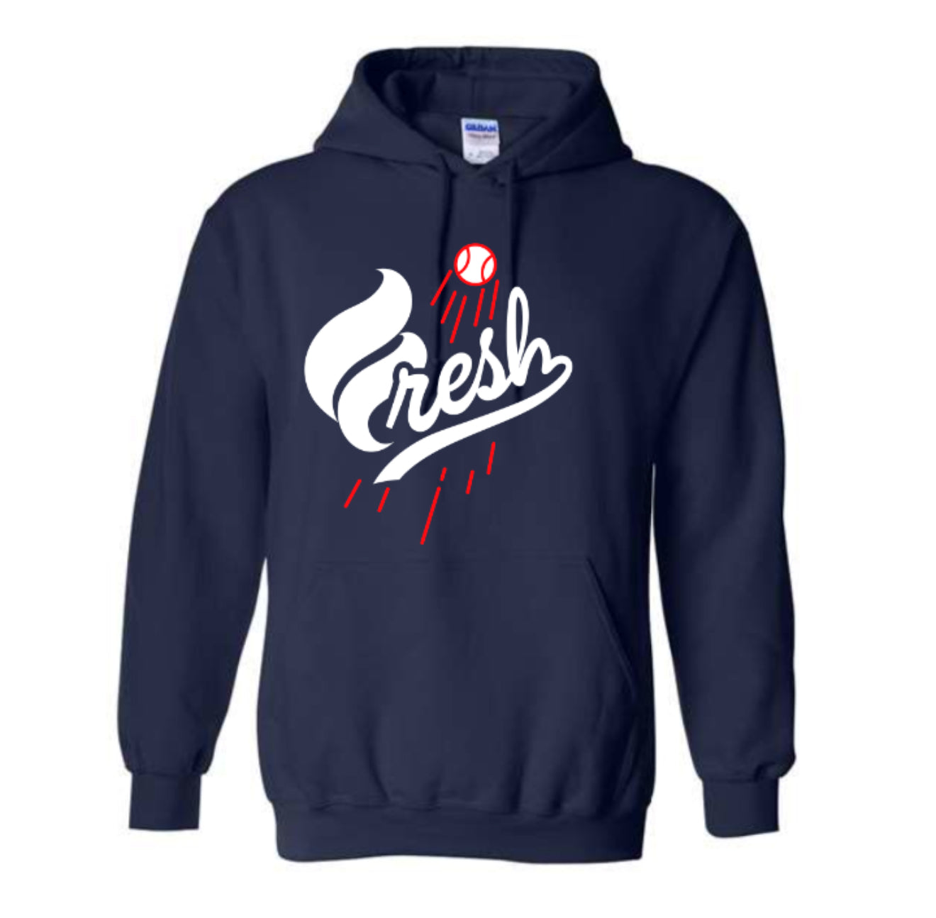 Fresh Baseball Hoodie – Navy