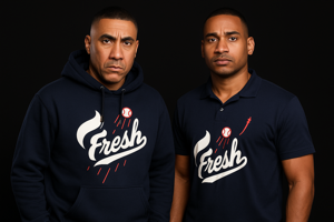 Fresh Baseball Hoodie – Navy
